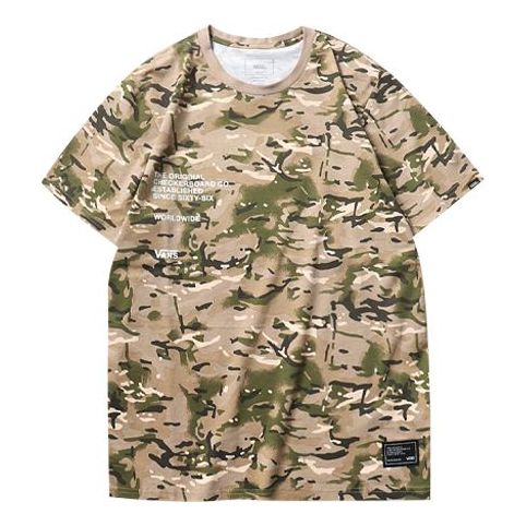 

Футболка Men's Vans Alphabet Camouflage Short Sleeve Camouflage T-Shirt, желто-коричневый