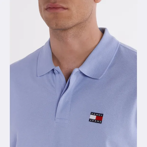 Рубашка-Поло стандартного кроя с нашивкой Tommy Hilfiger, синий — фото 4