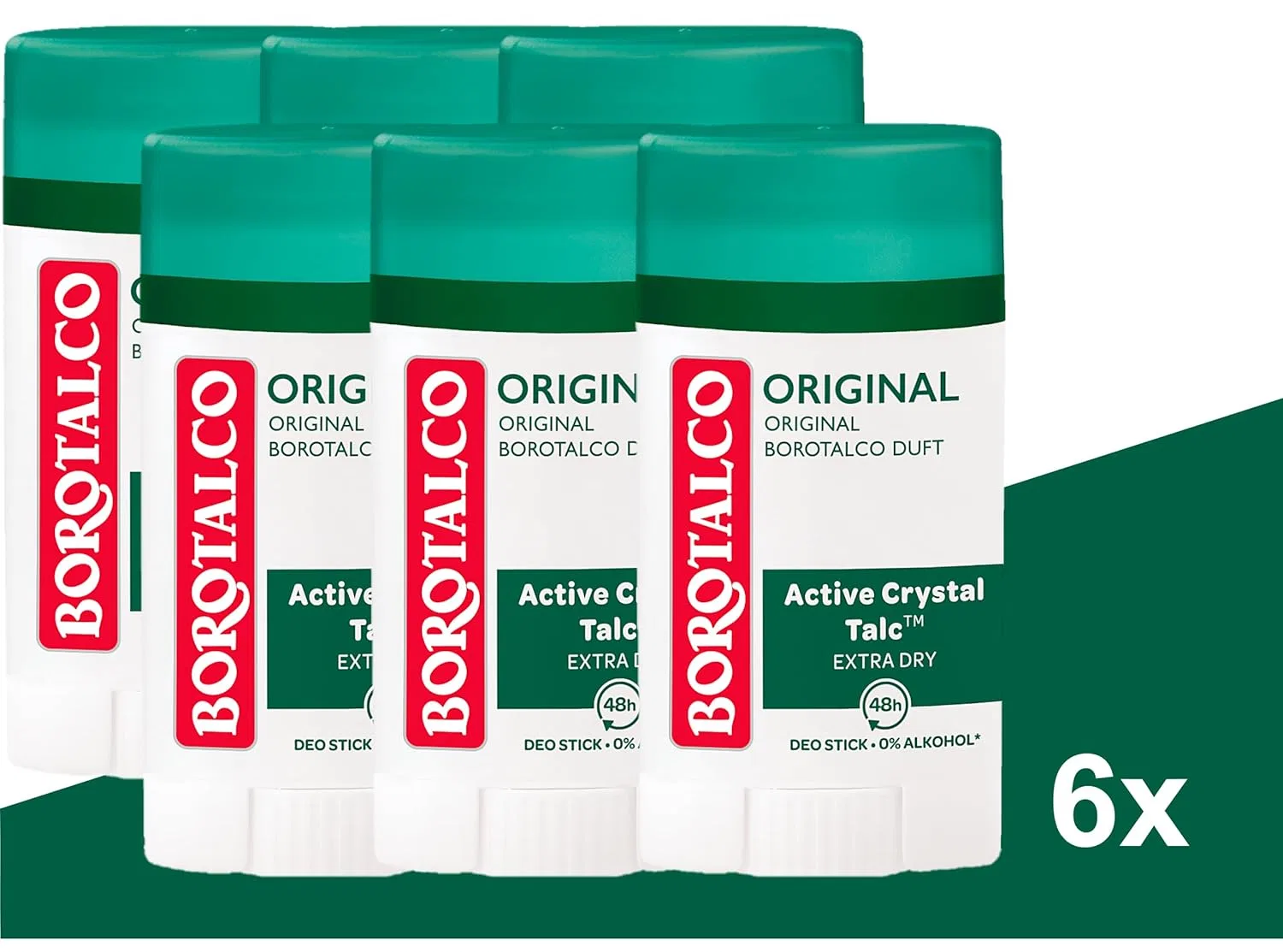 Дезодорант-стик Original 6 x 40 мл от Borotalco Borotalco — фото 2