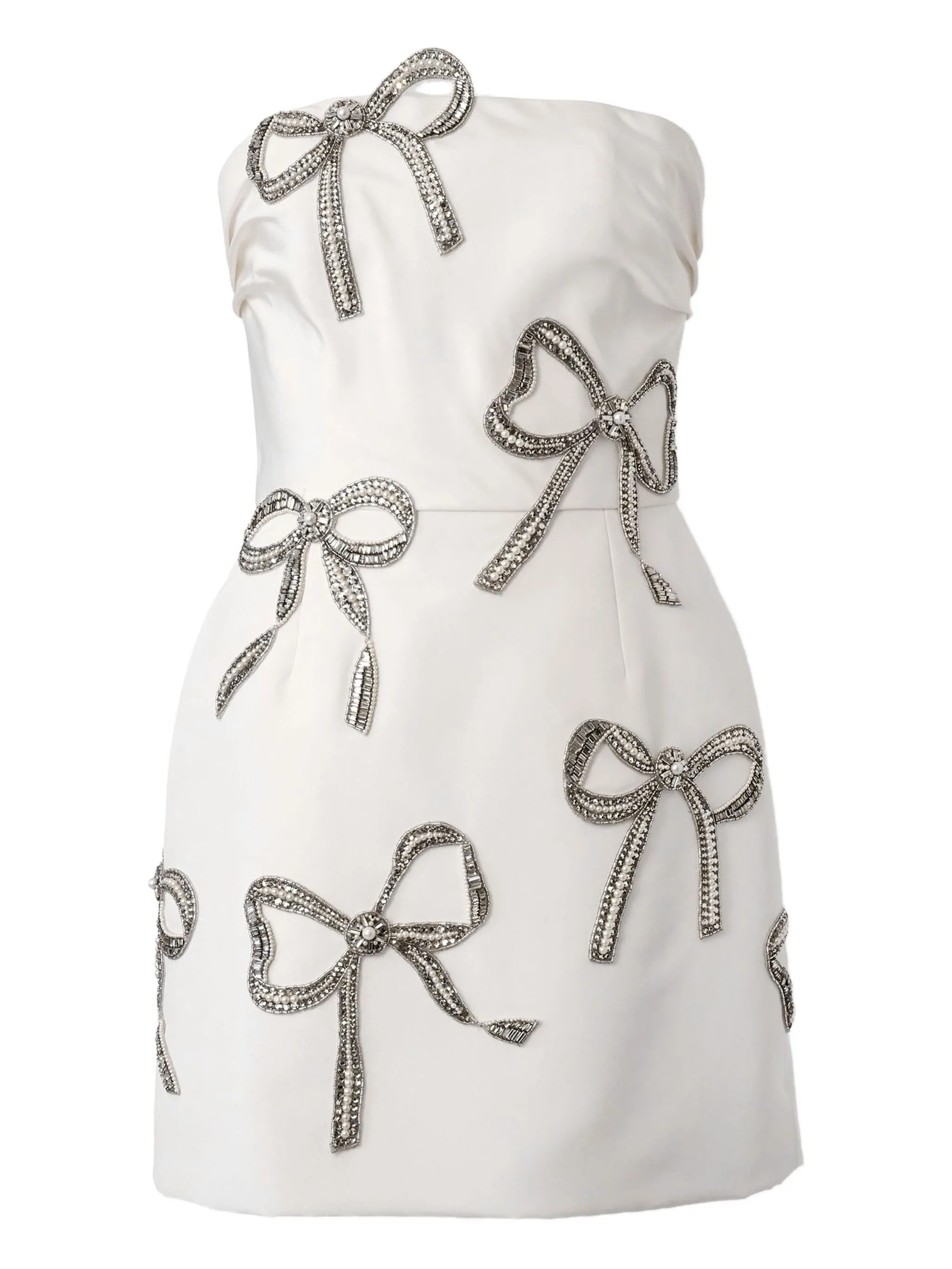 

Платье мини с вышивкой Carolina Herrera, белый