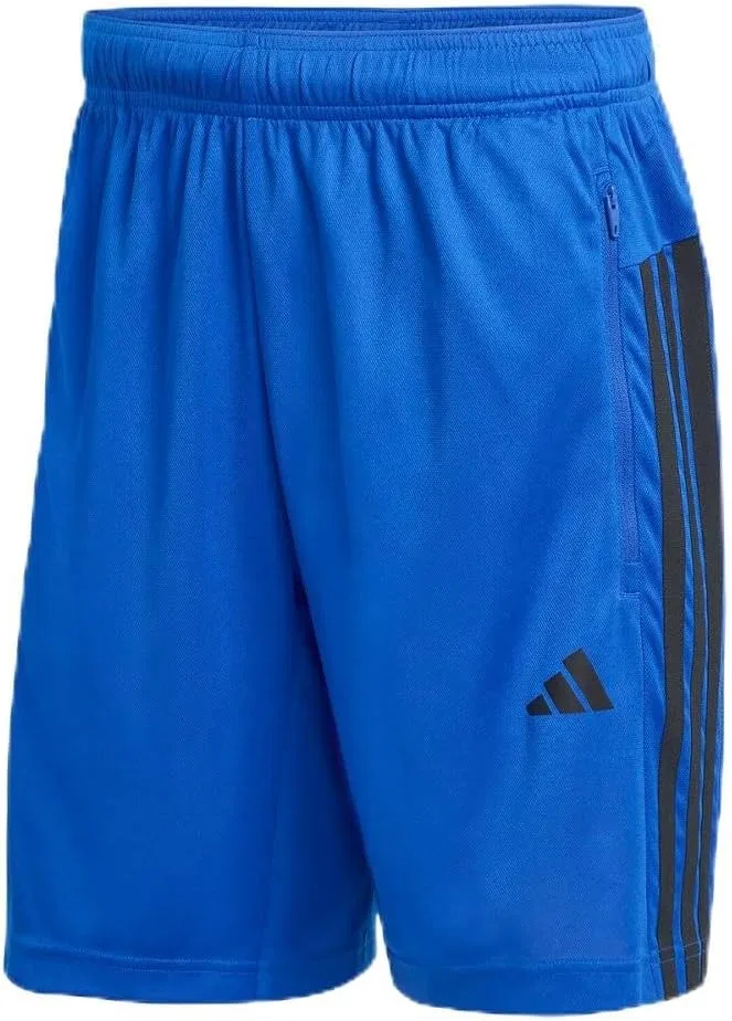 Спортивные шорты с тремя полосками adidas, синий королевский/черный