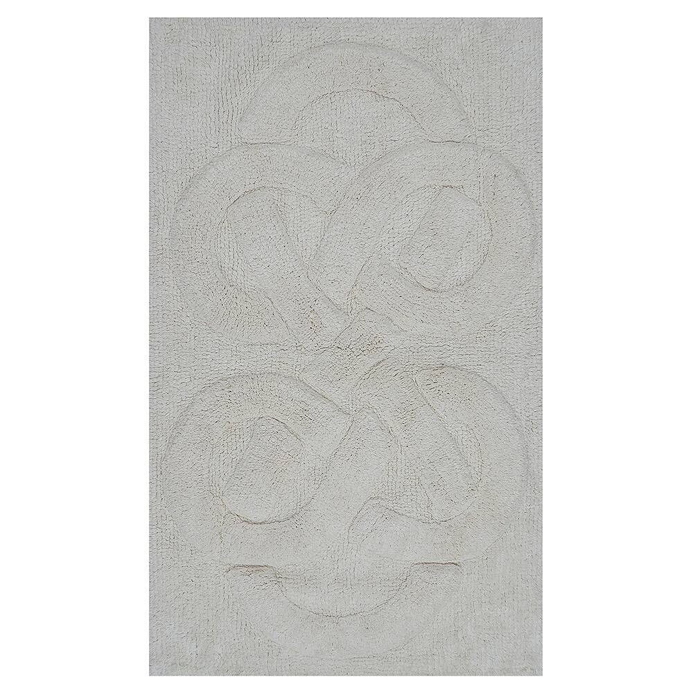 

Коврик для ванной с противоскользящей спинкой Tuft Twisted 220 GSF Knightsbridge, цвет Ivory
