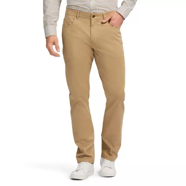 

Мужские хлопковые брюки Saltwater Chino Izod, цвет cedarwood khaki