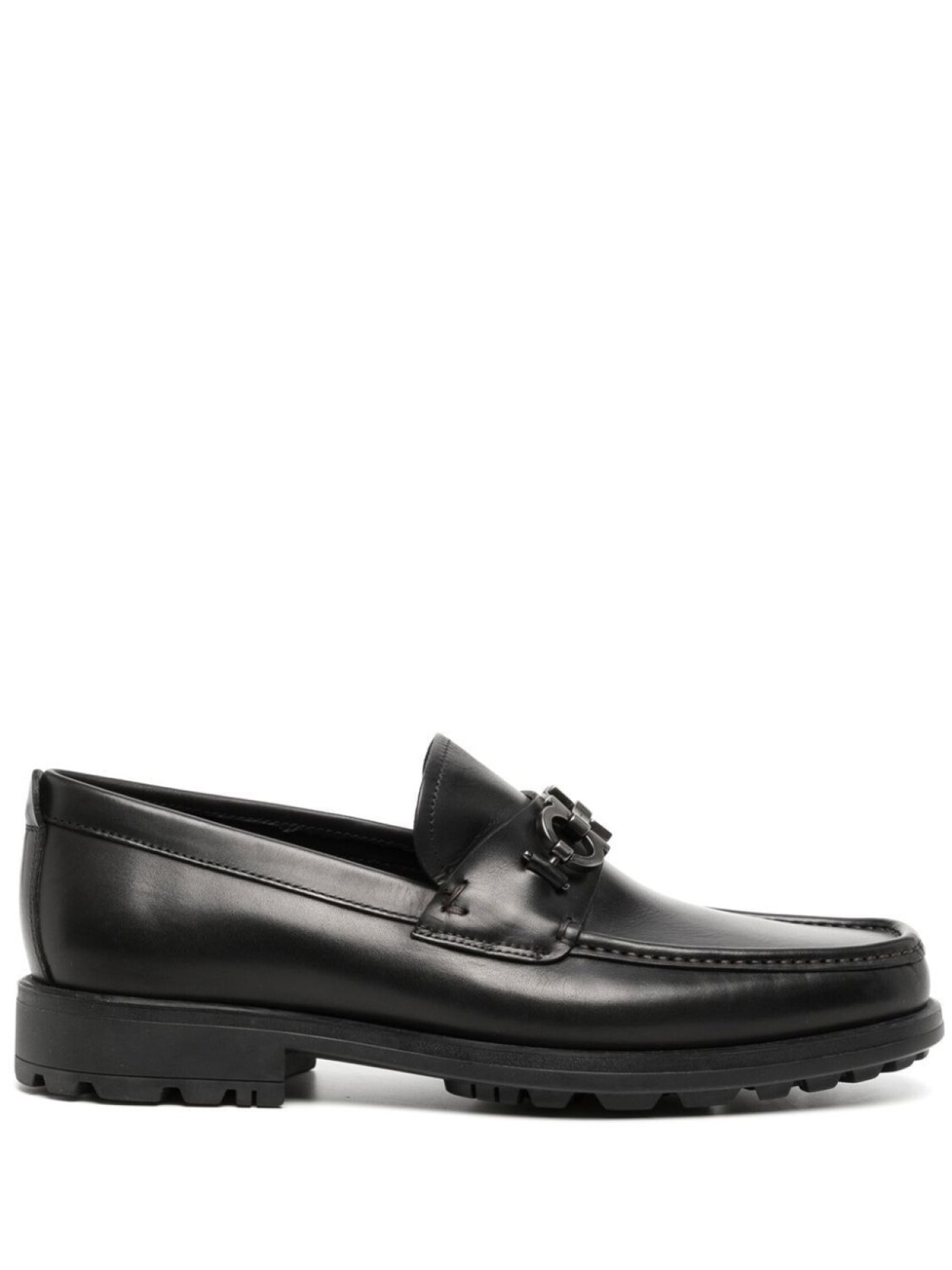 

Ferragamo лоферы David с декором Gancini, черный