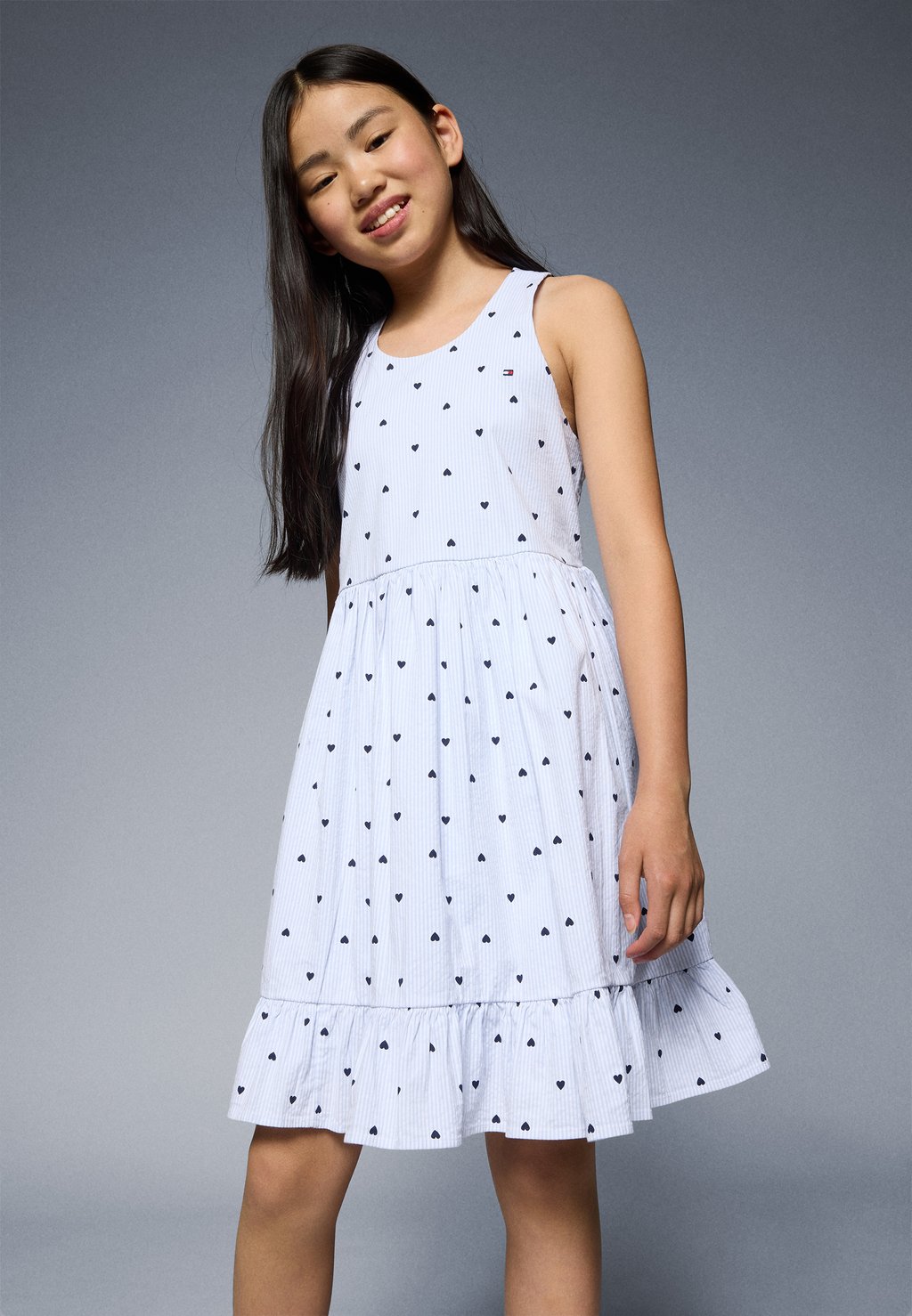 

Повседневное платье SEERSUCKER DRESS Tommy Hilfiger, светло-голубой