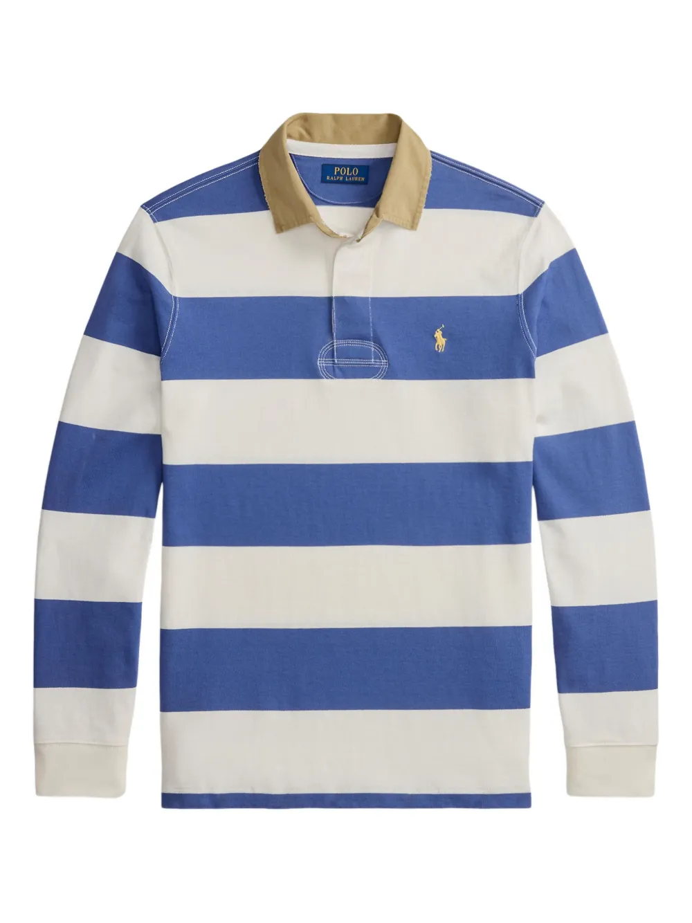 Полосатая рубашка с длинными рукавами Polo Ralph Lauren, синий