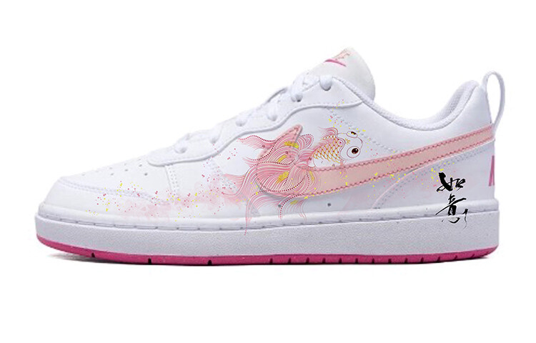 

Кроссовки Nike Court Borough Skateboarding Shoes Women's Low-top Pink/Black, розовый