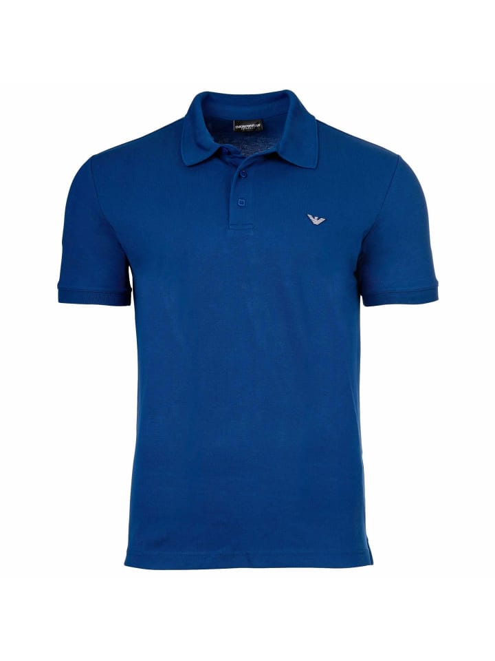

Футболка поло Emporio Armani, цвет royalblau