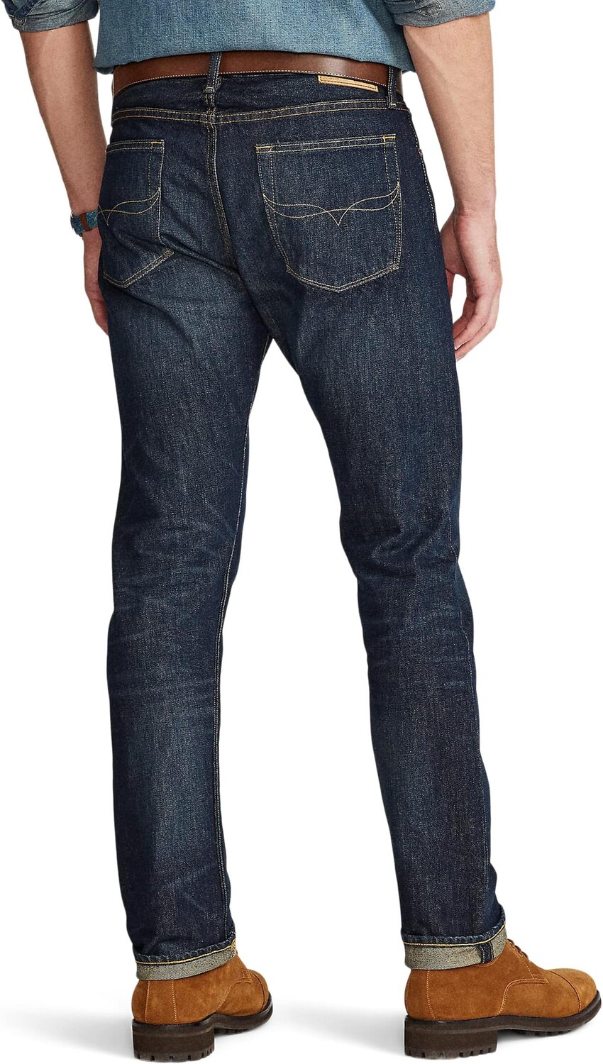 Джинсы Varick Slim Straight Jeans Polo Ralph Lauren, цвет Morris Dark — фото 2