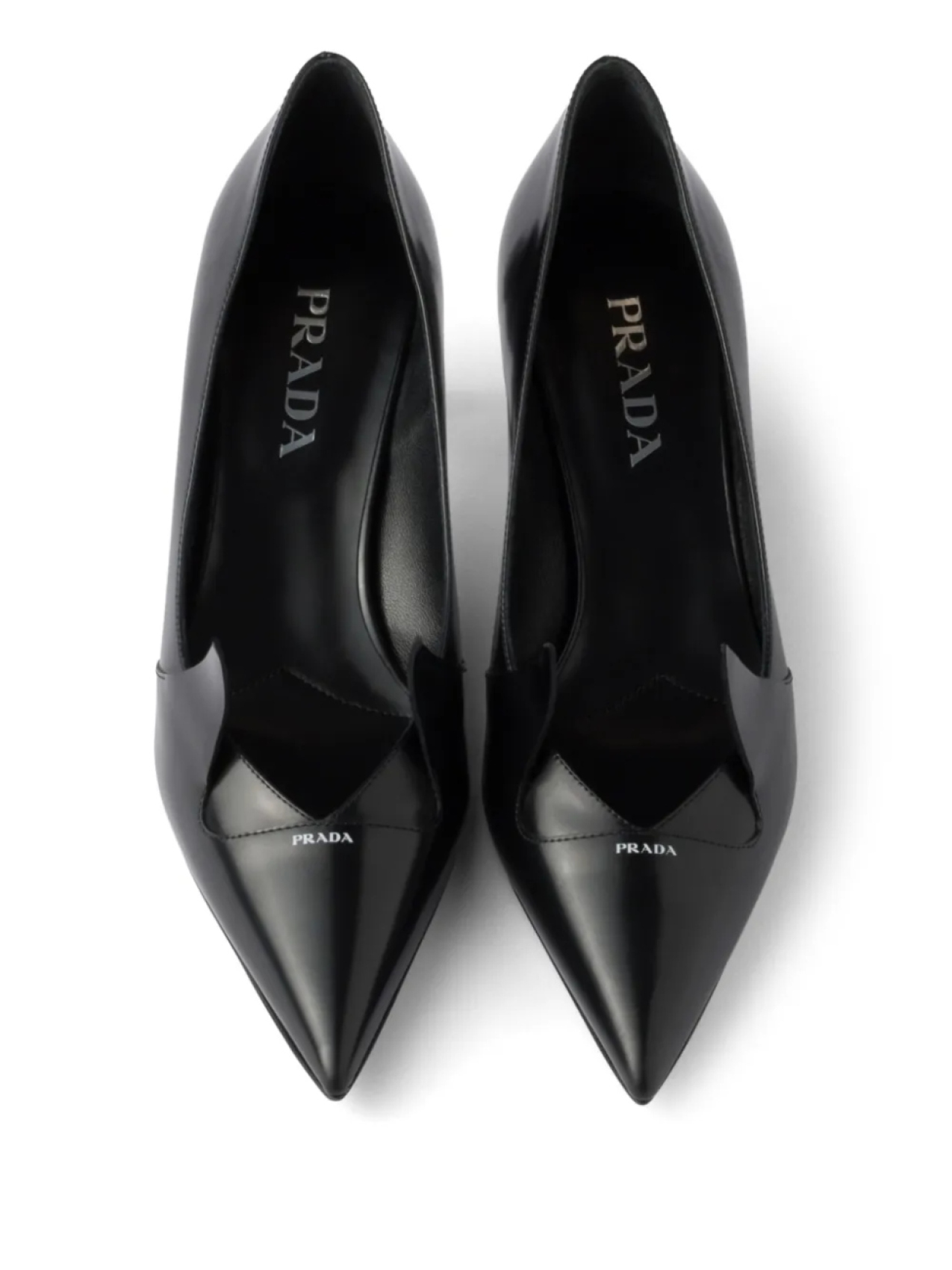 Prada туфли в двух тонах, черный — фото 4