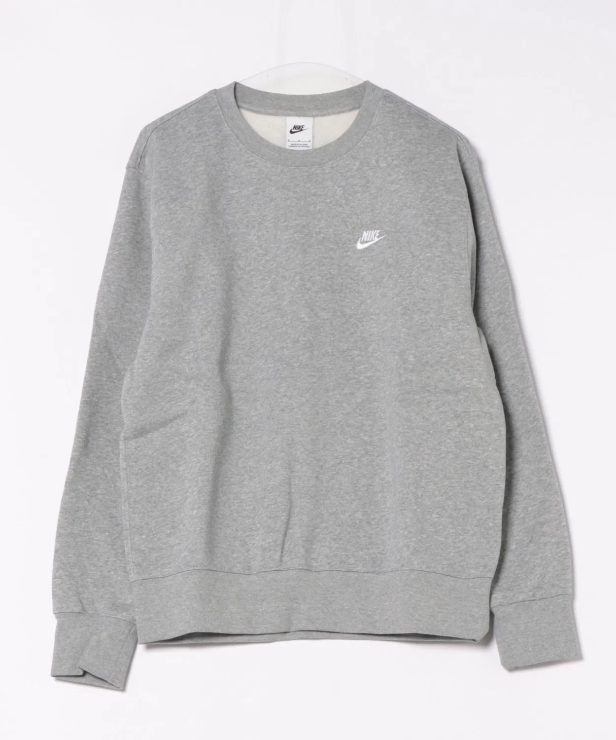 Флисовая кофта Nike Club BB Crew L/S тёмно-серый