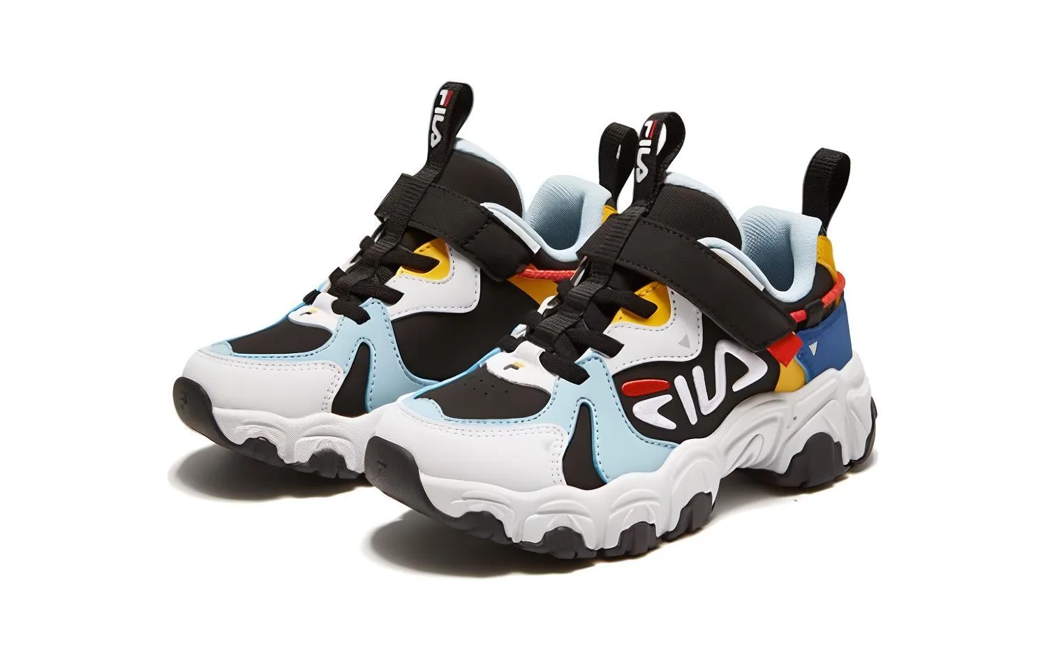 FILA KIDS Детские кроссовки cat paw низкие черные синие желтые для детей 3-7 лет — фото 4