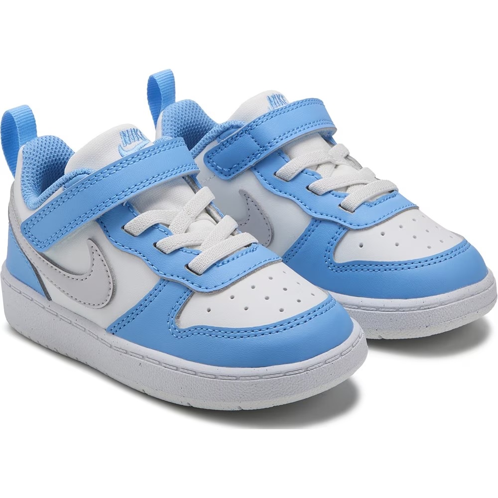 

Детские кроссовки court borough low recraft для младенцев/малышей Nike, blue/silver