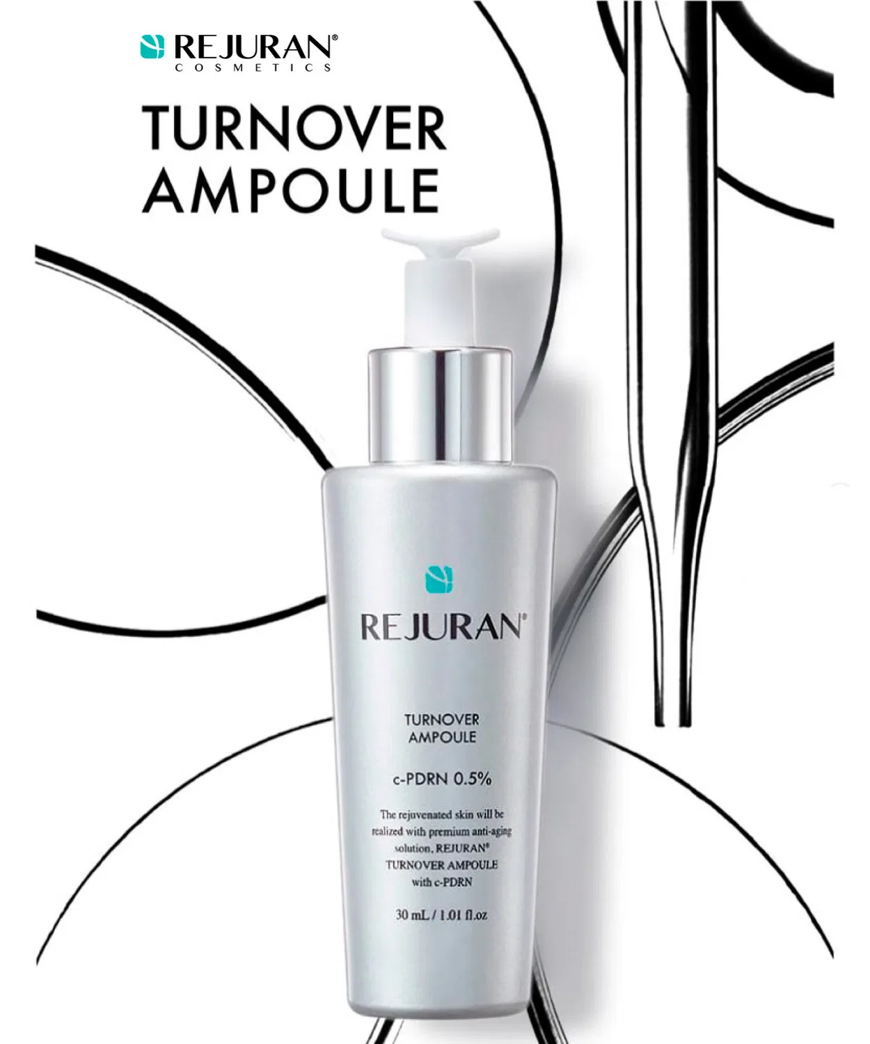 Сыворотка увлажняющая c-PDRN Rejuran Turnover Ampoule 30 мл — фото 2