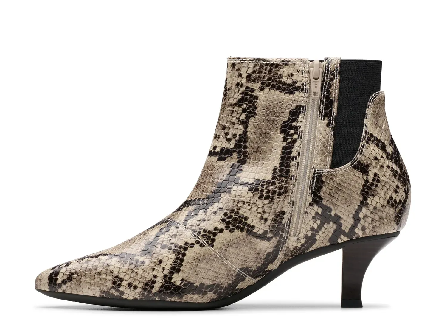 Ботинки женские Clarks Kepley Erin со змеиным принтом, серый — фото 2