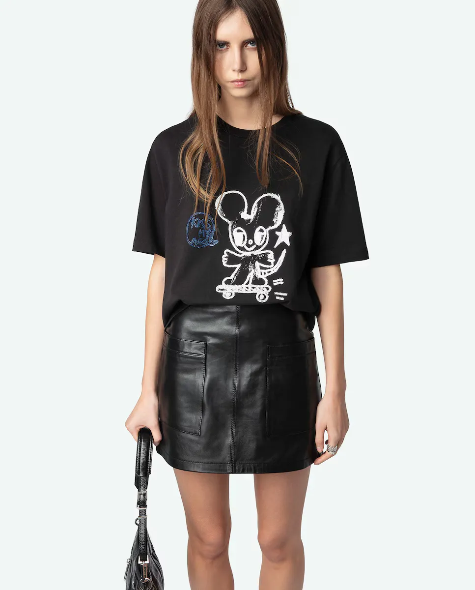 

Edwin женская футболка с коротким рукавом Zadig & Voltaire, чёрный