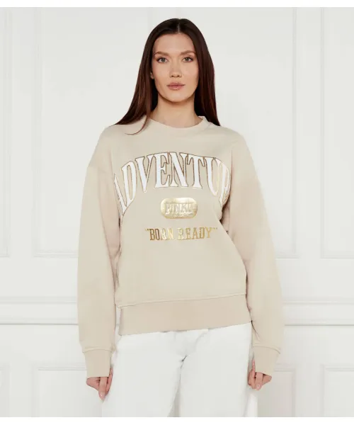

Толстовка «Приключение» Regular fit Pinko, бежевый