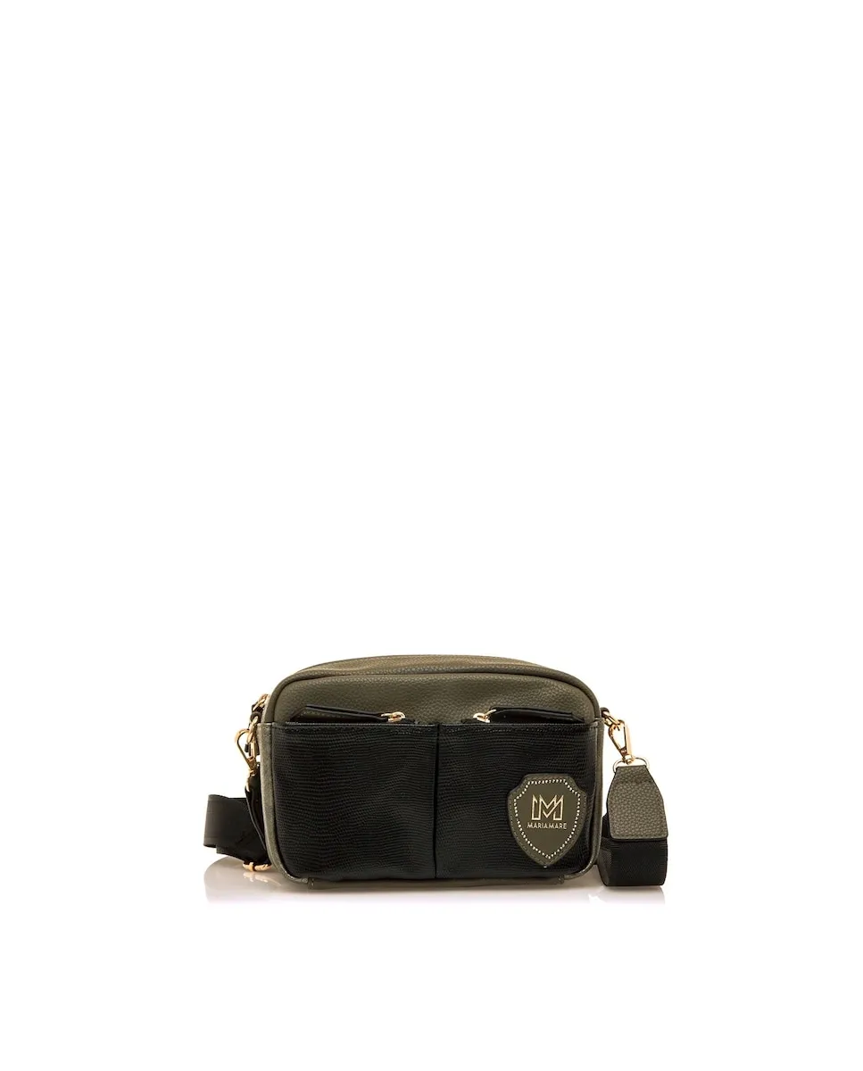 

Женская сумка-бандо с металлизированным эффектом и двойным карманом Mariamare, зеленый