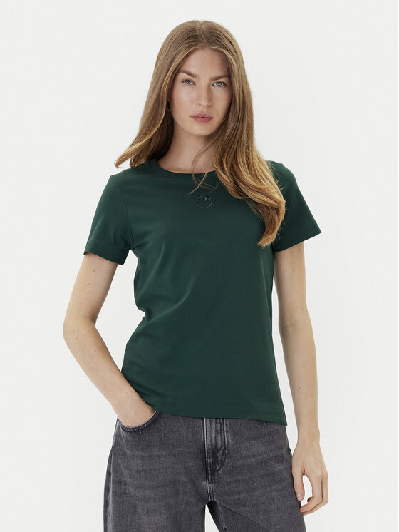 

Футболка regular fit Bussolotto 100355 A2RD Pinko, зелёный