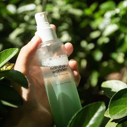 Спрей Wonder Black Bamboo Mist 150 мл Увлажняющий и укрепляющий кожу Веганский продукт Не тестируется на животных Haruharu — фото 3
