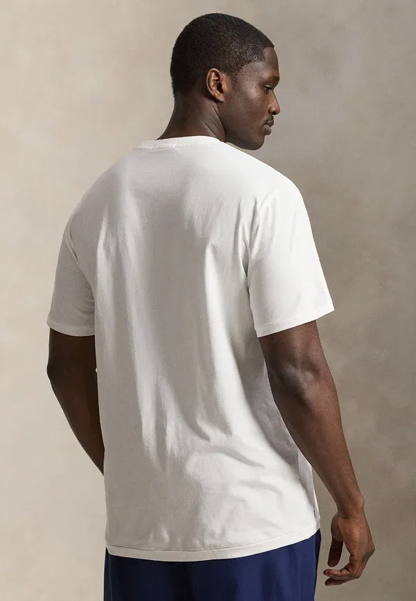 Футболка с принтом Polo Ralph Lauren Big & Tall, белый — фото 3