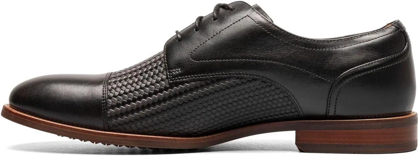 Мужские оксфордские туфли Florsheim Rucci Weave с эффектом массивности, черный — фото 4