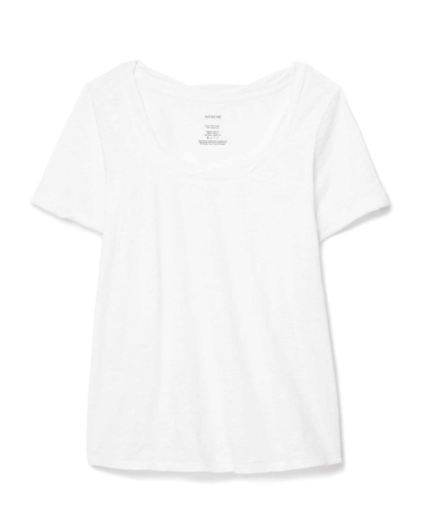 

Женская хлопковая футболка размера плюс Gabriella Adore Me, цвет bright white