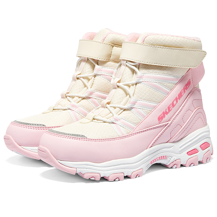 Зимние ботинки для детей Skechers Kids, розовый — фото 3