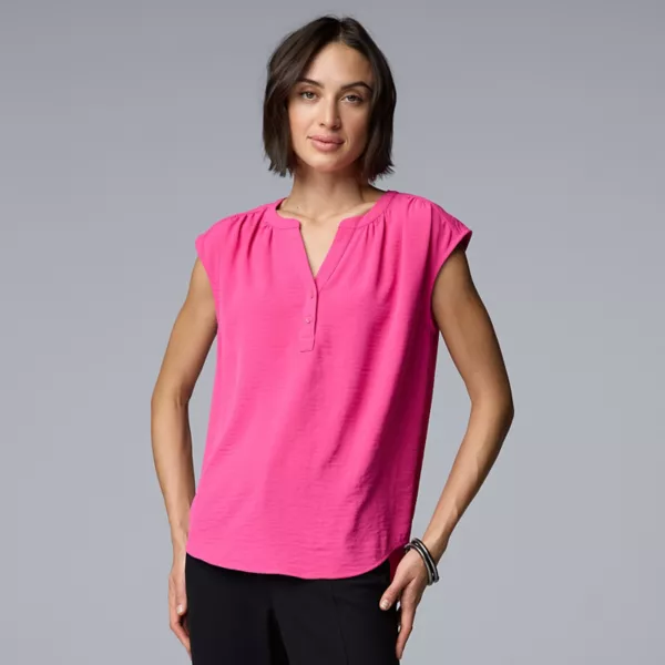 

Женский топ-доска-поповер Simply Vera Vera Wang, цвет always pink