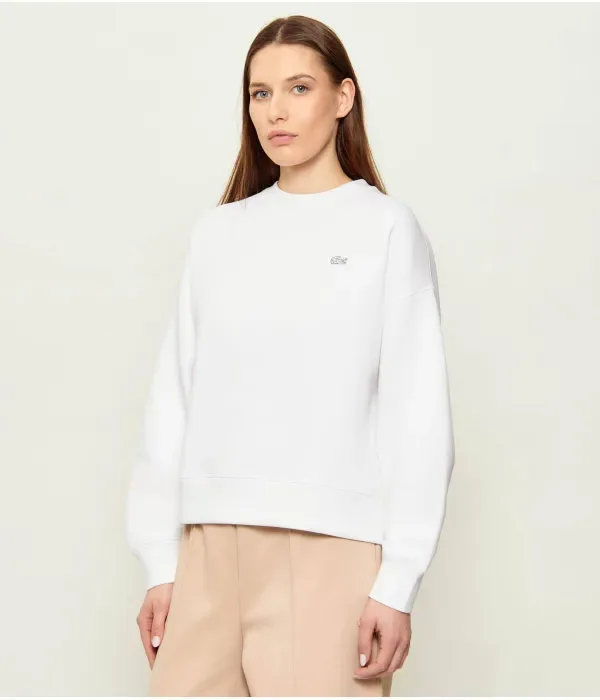 Толстовка Lacoste oversize fit, белый