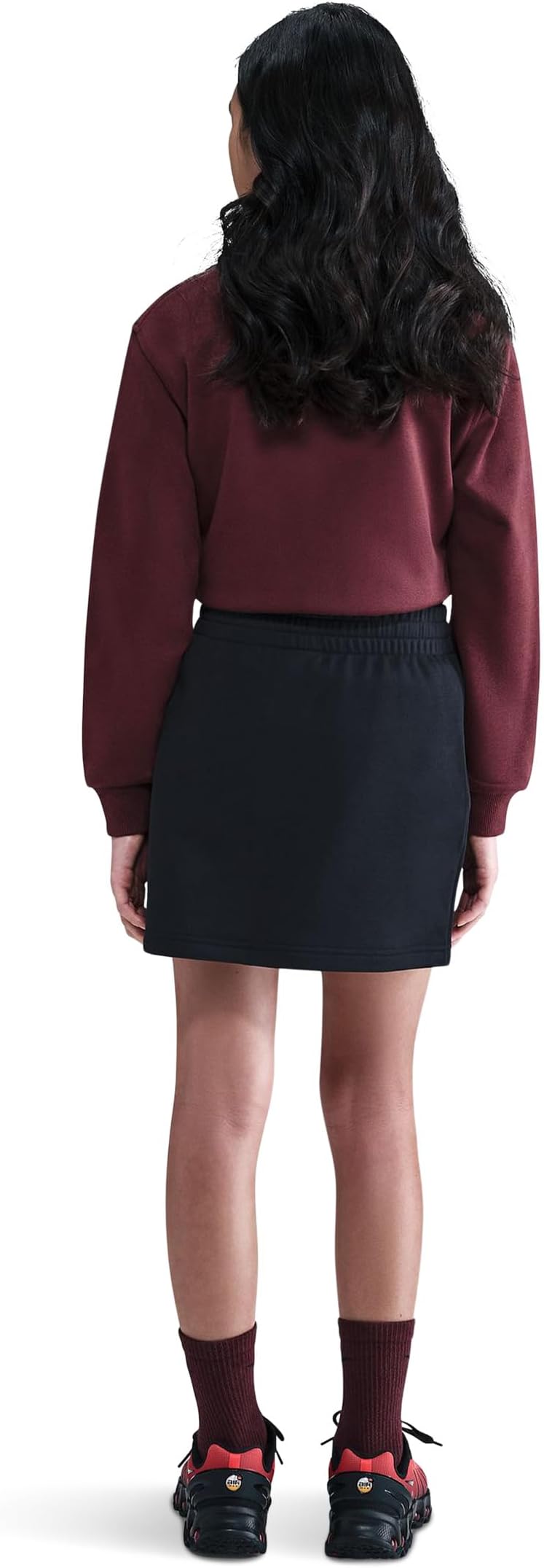 Юбка Nike Kids Sportswear Club French Terry Skirt, черный — фото 2