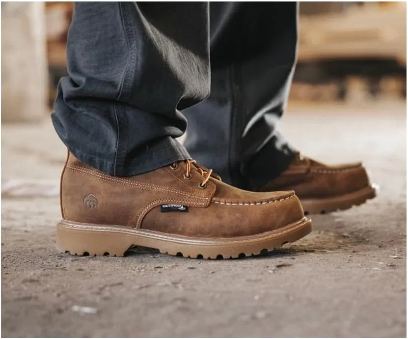 Мужские мокасины Wolverine Floorhand, Light Brown — фото 3