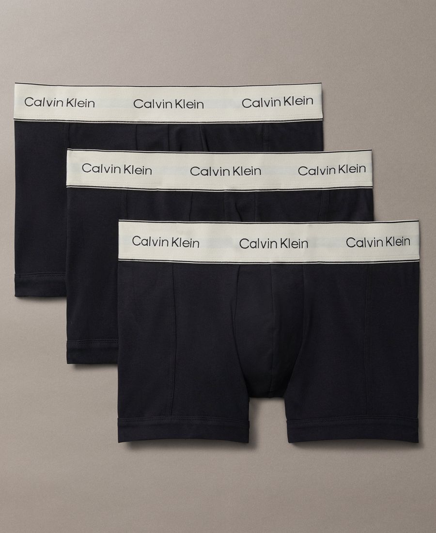 

Мужские хлопковые трусы Heritage (комплект из 3 штук) Calvin Klein, Black/Black/Black