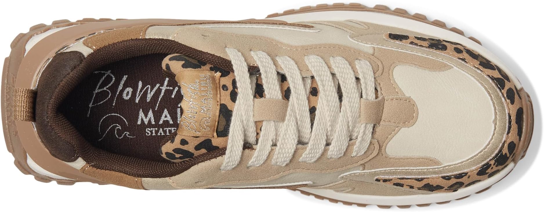 Кроссовки Blowfish Malibu Leo Lace-Up Shoes, Gold/Tan/Black — фото 2