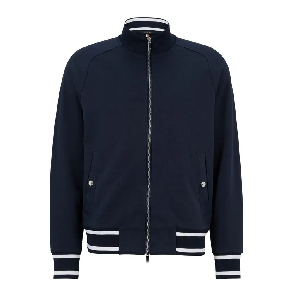 

Толстовка BOSS Smith 25 10247211 full zip, синий