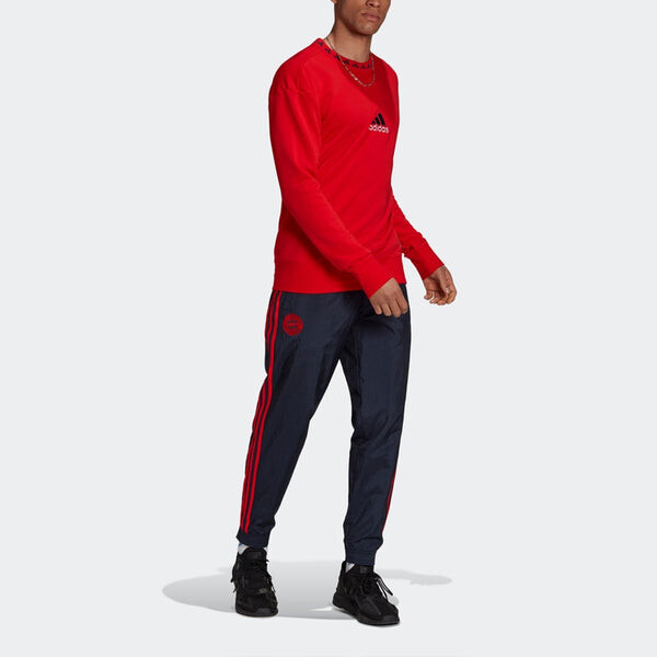 Толстовка adidas Fcb Icon Cr Swt Logo Bayern Munich Pattern Soccer/Football Sports Red, красный — фото 3