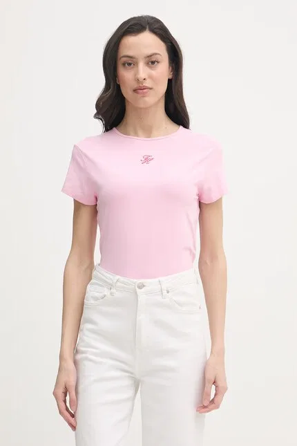 Футболка с коротким рукавом Summer Tommy Hilfiger, розовый