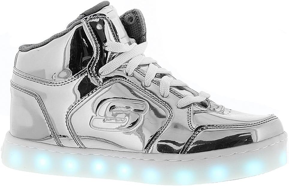 Кроссовки Skechers Kids Energy Lights Eliptic, серебро — фото 2