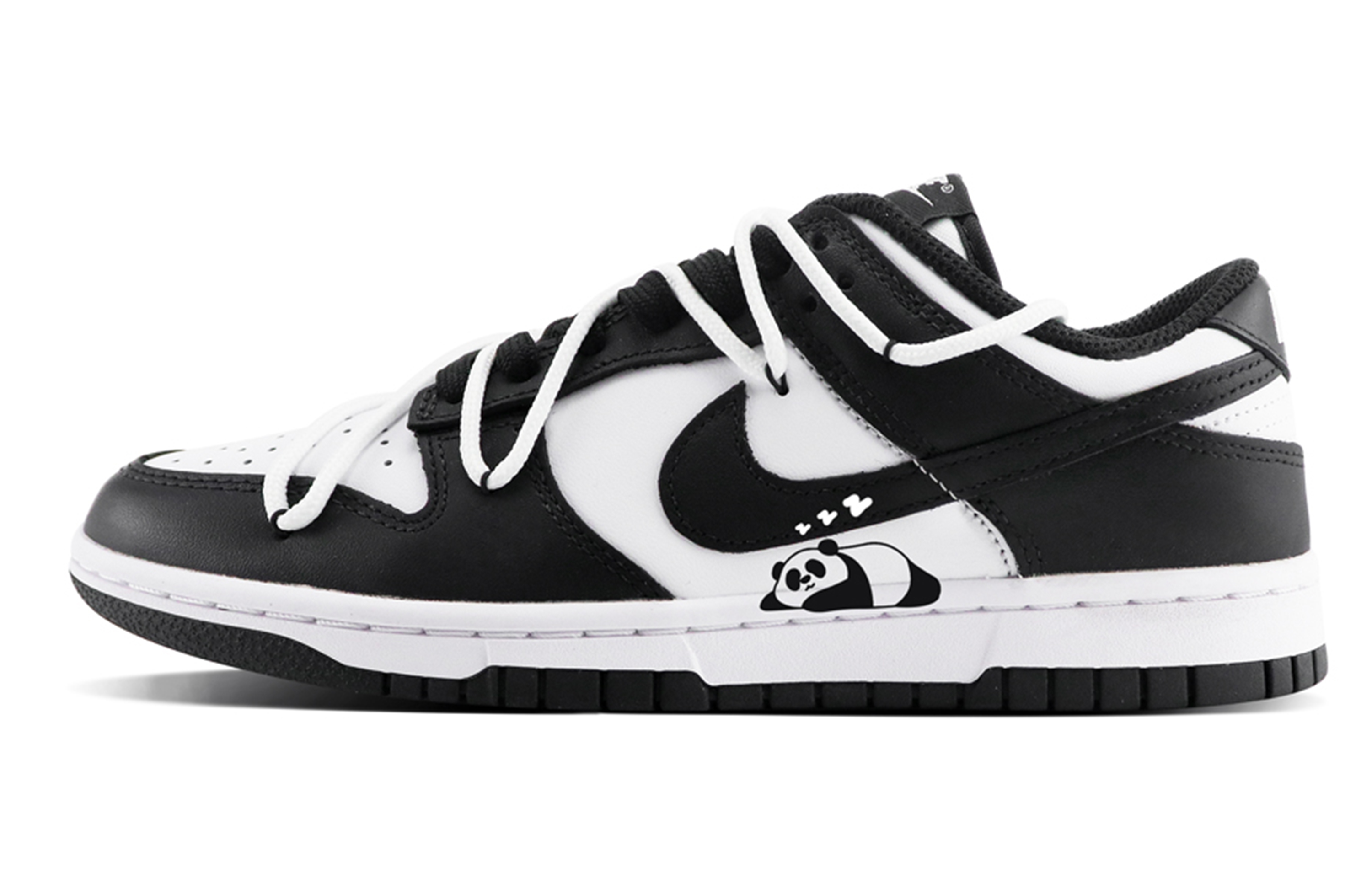 

Кроссовки Nike Dunk Skateboard Shoes Women's Low-Top Black White, Черный, Кроссовки Nike Dunk Skateboard Shoes Women's Low-Top Black White