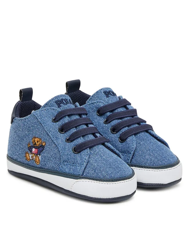 Polo Ralph Lauren Детские туфли Quilton Bear Gore RL03477430 темно-синего цвета — фото 2