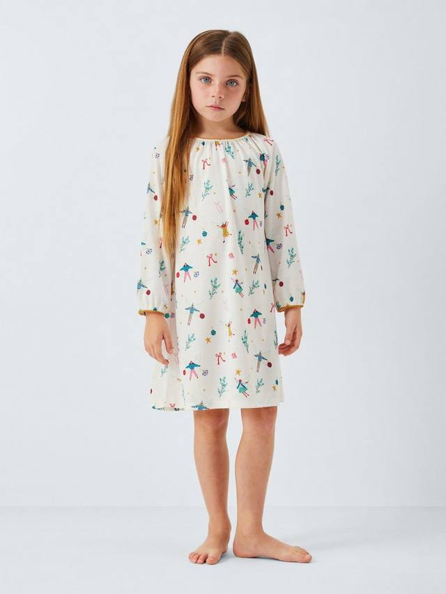 

Детская праздничная фея ночная сорочка John Lewis, White