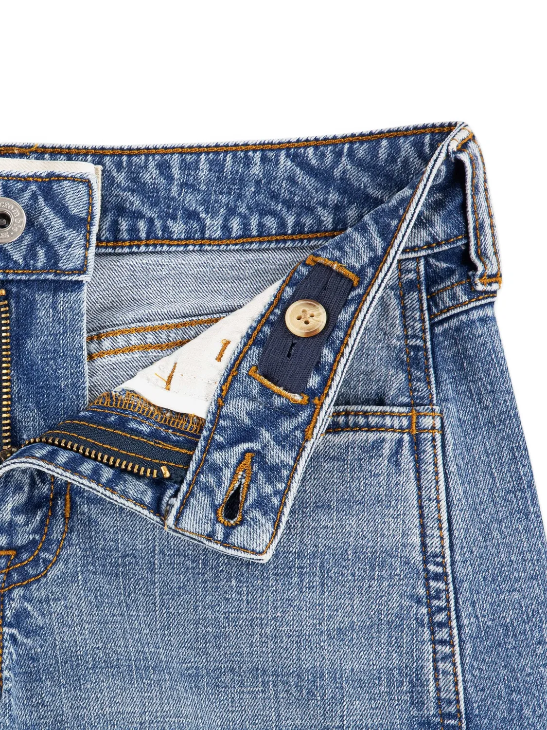 Джинсы свободного кроя со вставками ABERCROMBIE FITCH KIDS — фото 4