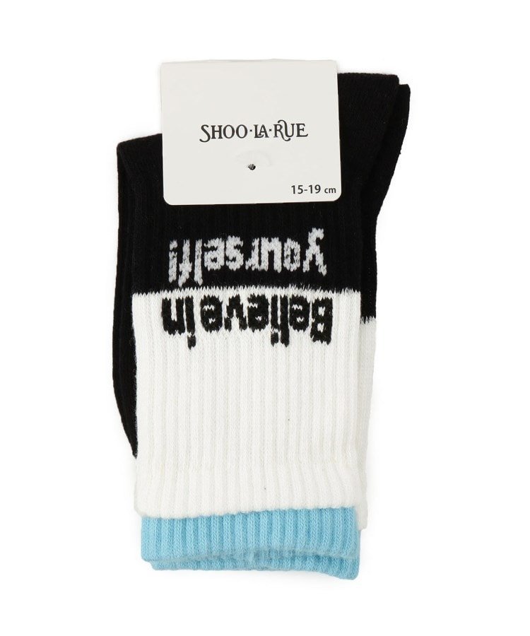 Носки средней высоты с двойным отверстием Shoo・La・Rue, Black (519)