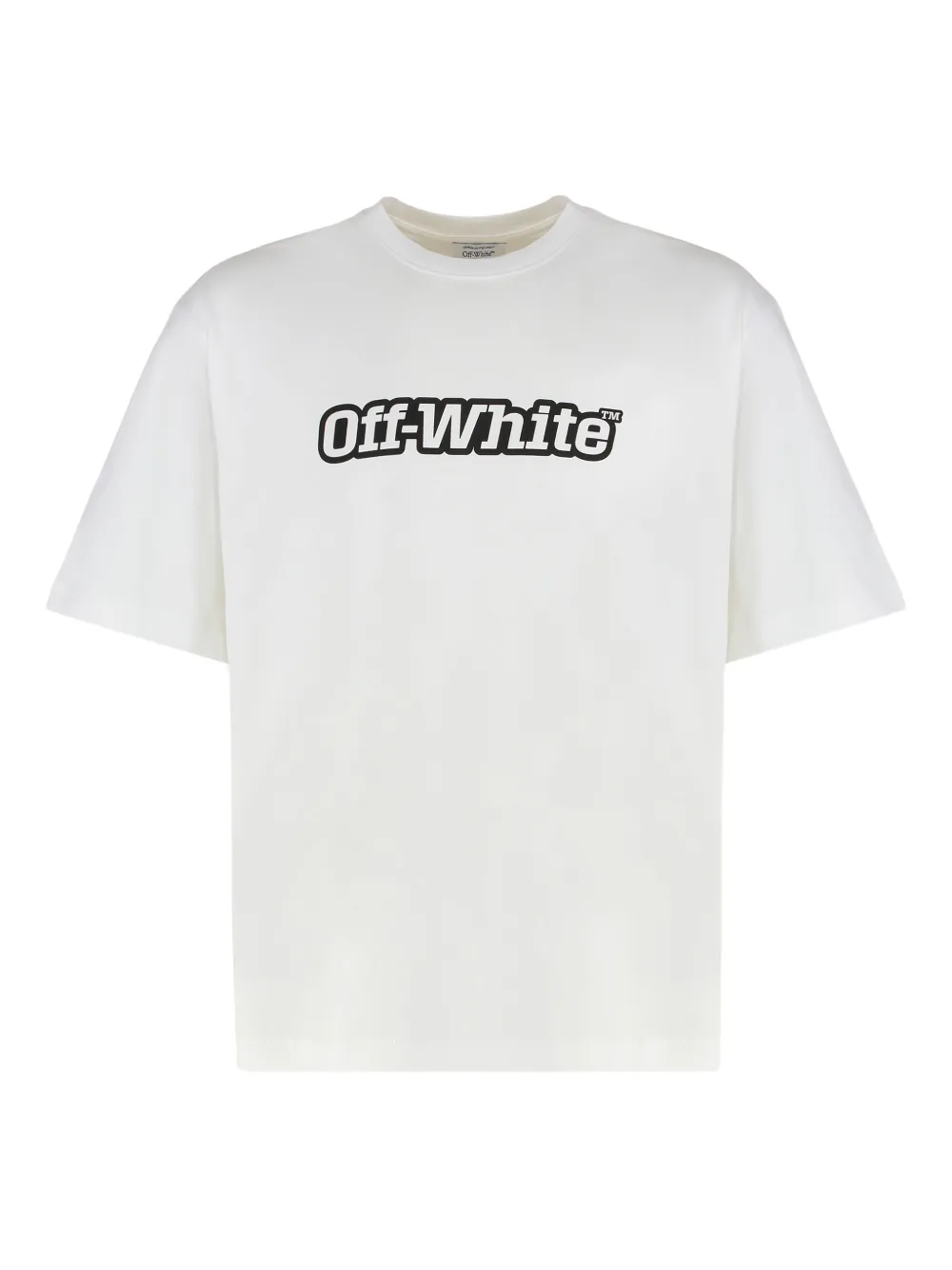 

Футболка с принтом логотипа OFF-WHITE, белый