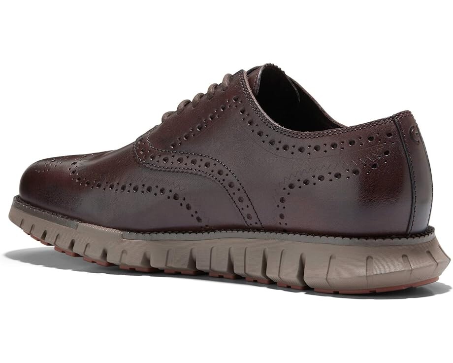 Оксфорды Cole Haan Zerogrand Remastered Wing Tip Unlined, цвет Dark Chocolate/Irish Coffee — фото 4