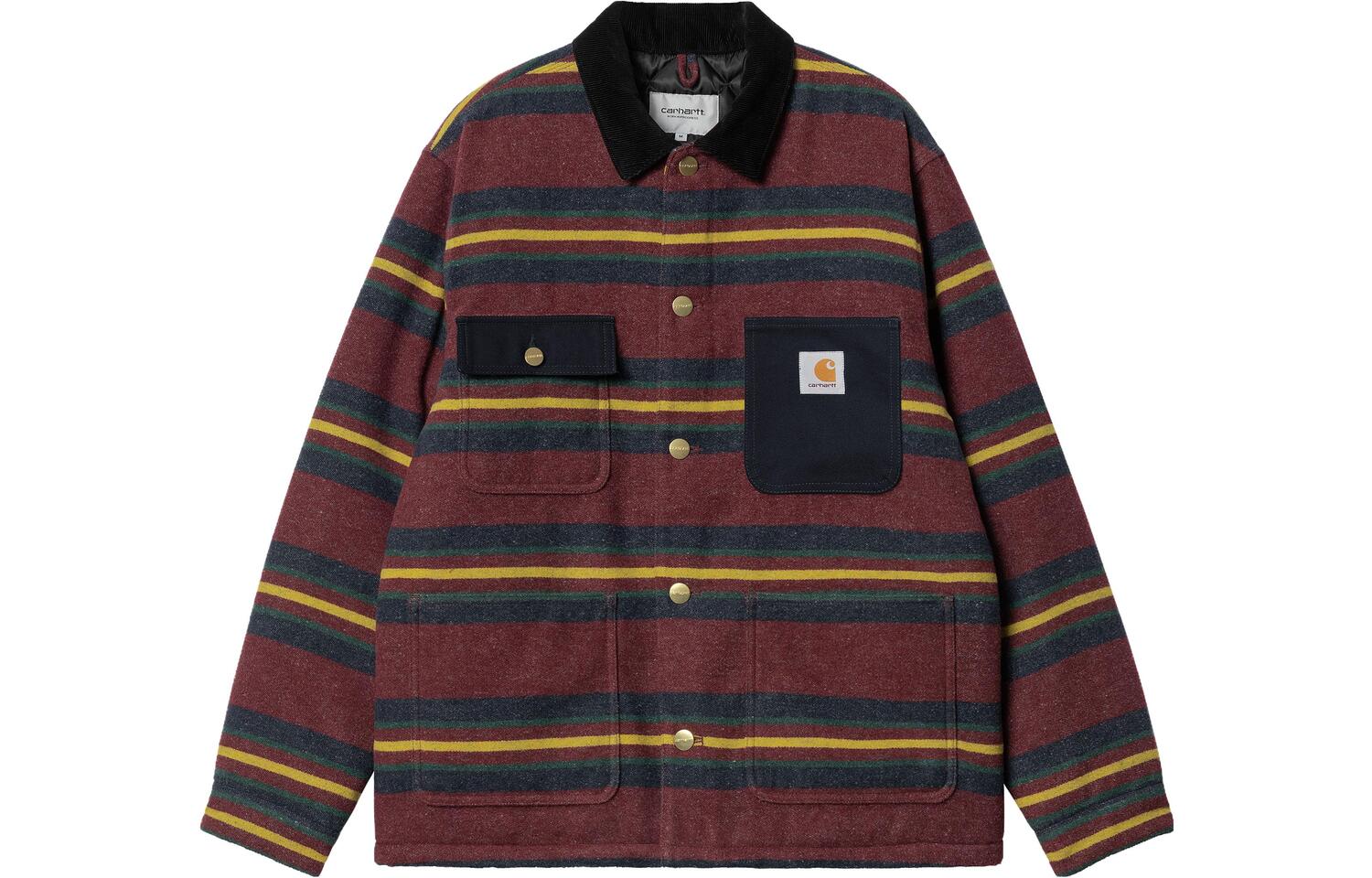 

Carhartt WIP Орегонская полосатая фланелевая куртка, Red