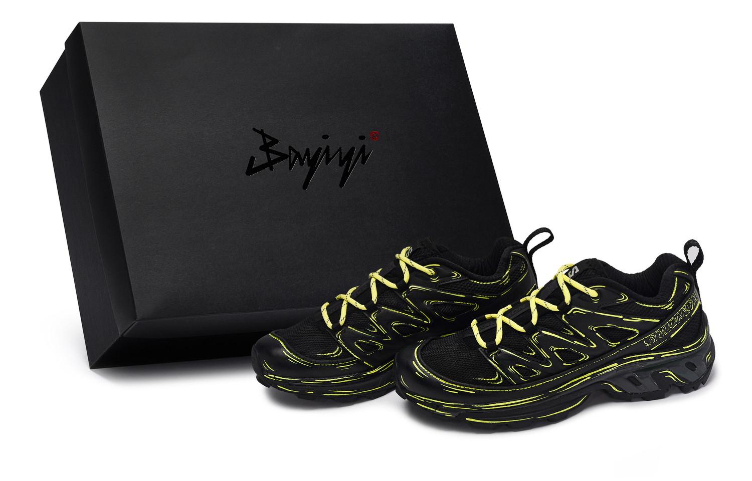 

XT 6 EXPANSE 811 Manufacturing, Sky Fantasy Yellow, специальная коробка для обуви Амортизация Дышащая Легкая Низкая SALOMON, черный/желтый