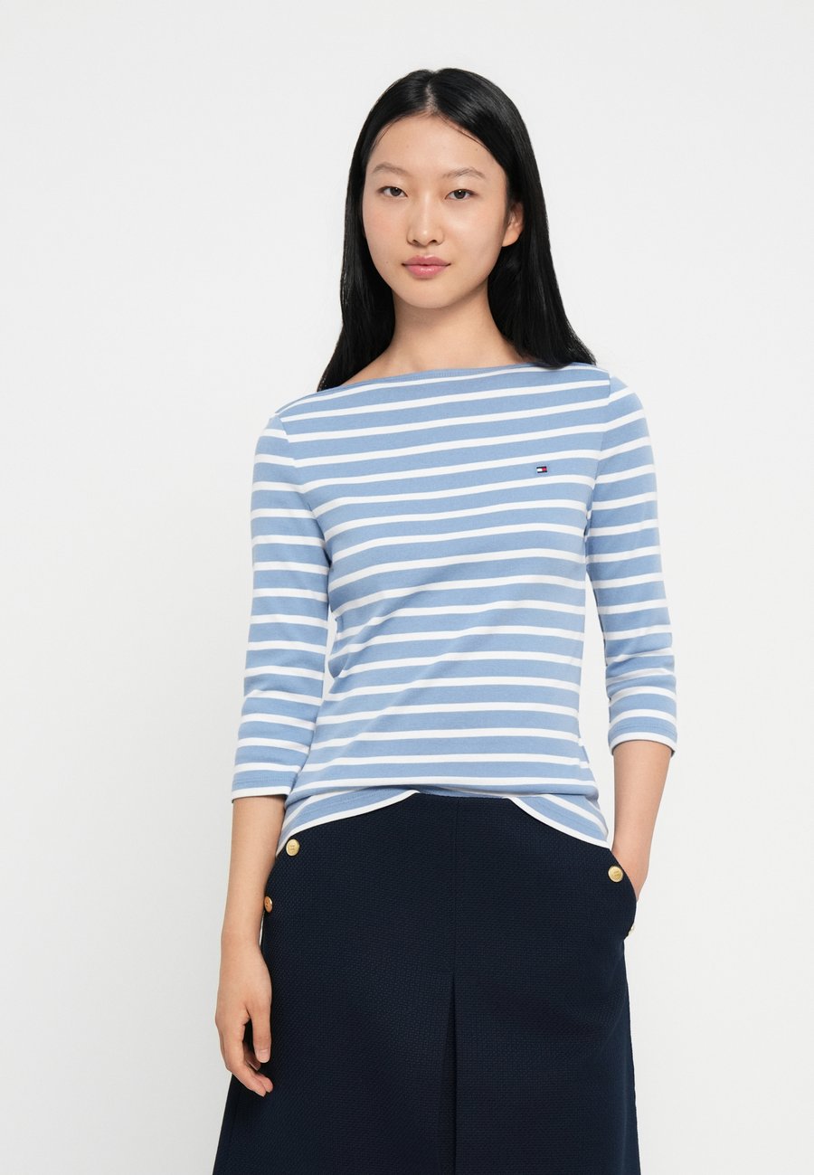 Топ Tommy Hilfiger NEW CODY SLIM BOAT, Clear Water/Ecru/Blue — фото 4