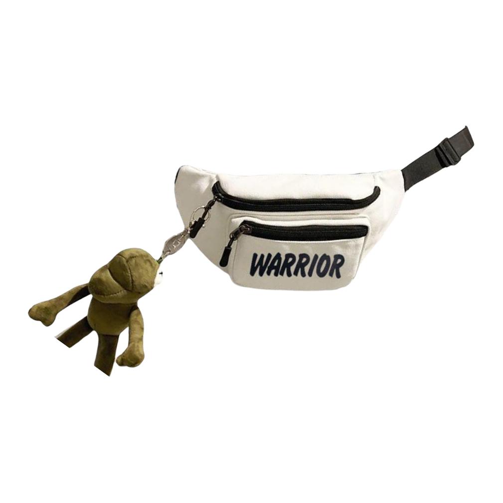 

WARRIOR Нейлоновая тканевая сумка-слинг, кроссбоди, через плечо, поясная сумка унисекс белая