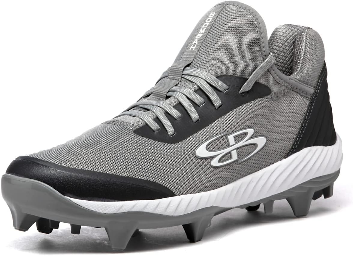 

Мужские бутсы Boombah Raptor с формованными шипами - несколько вариантов цвета - разные размеры, белый/серый/угольный